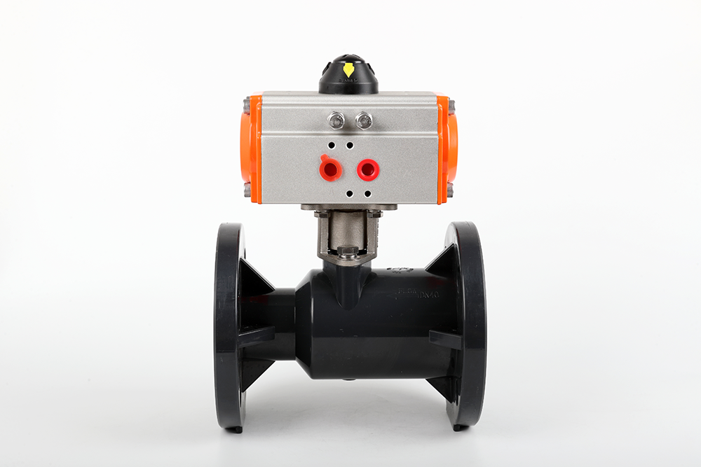 朝阳气动法兰一体球阀